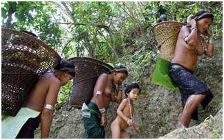 バングラデシュの山地に住んでいるヤカインの小数民族